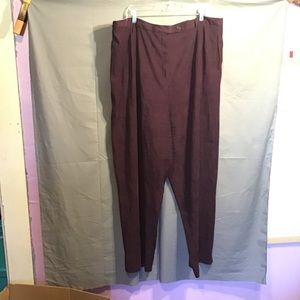 LARRY LEVINE woman’s plus size pants size 24 purple